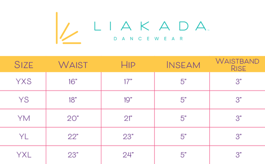 Girls' Black Biker Length Dance Short