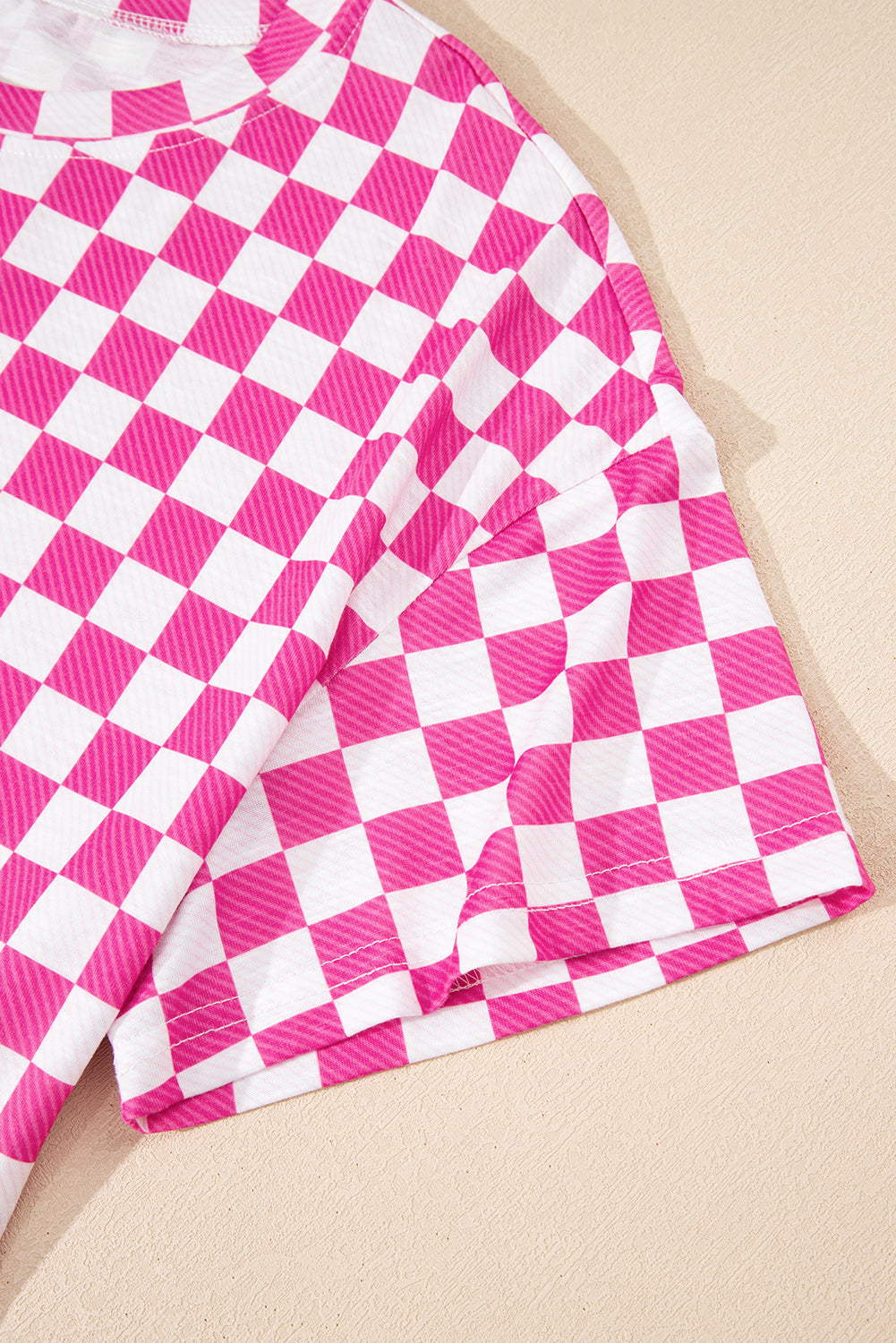 Checkerboard T Shirt and High Waist Skorts 2 Piece Outfit