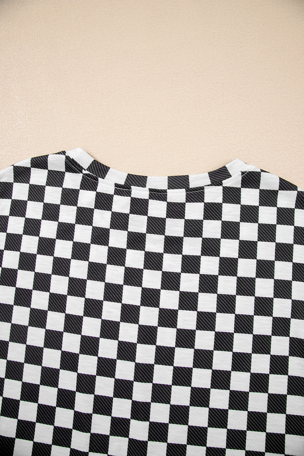 Checkerboard T Shirt and High Waist Skorts 2 Piece Outfit