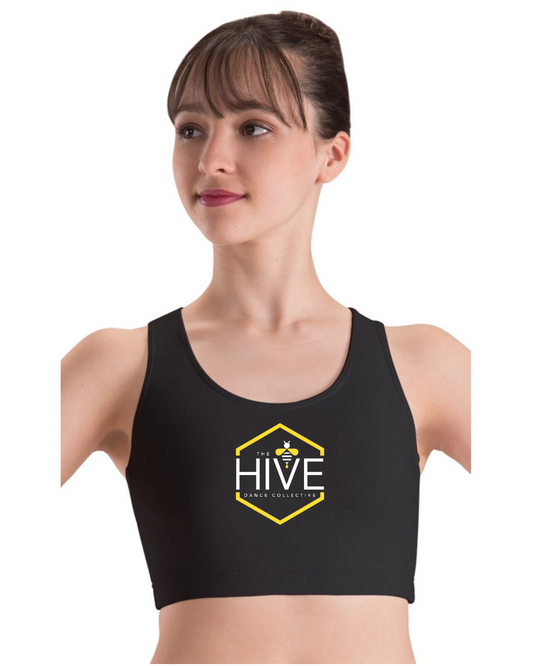The Hive Black Racerback Crop Top -- All sizes
