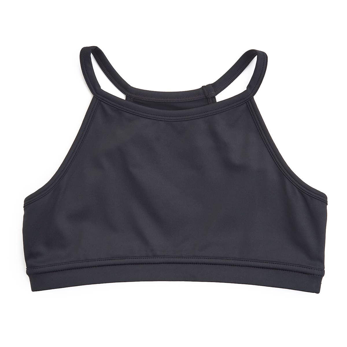 Girls' Black Halter Neck Bra Top